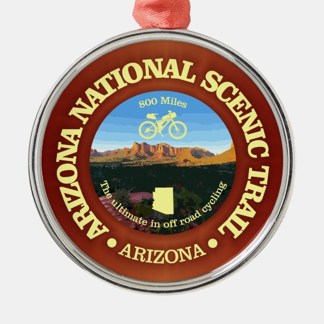 Arizona NST (cycling c) Metal Tree Decoration (Front)
