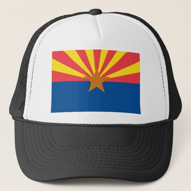 Arizona  Official State Flag Trucker Hat (Front)