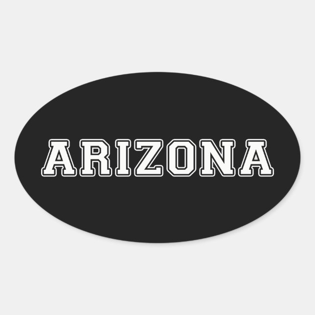 Arizona Oval Sticker (Front)