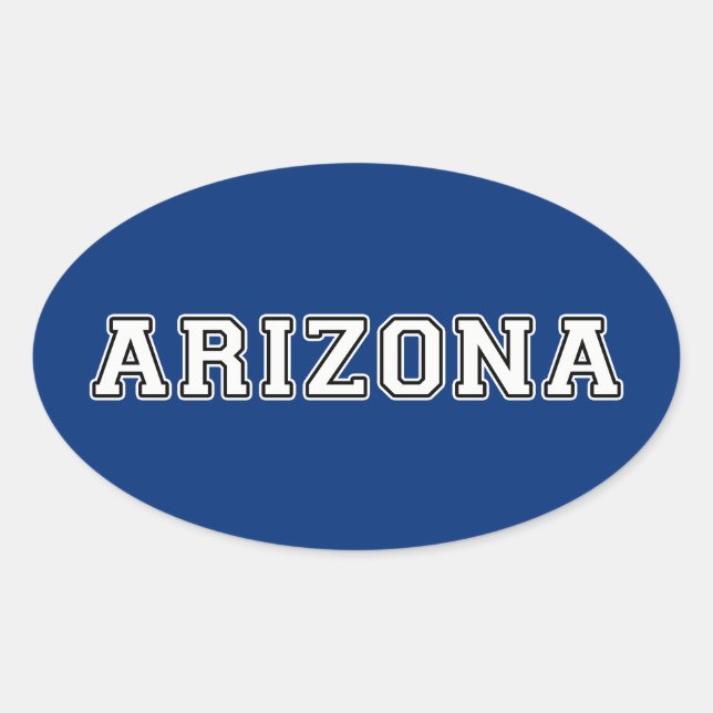 Arizona Oval Sticker (Front)