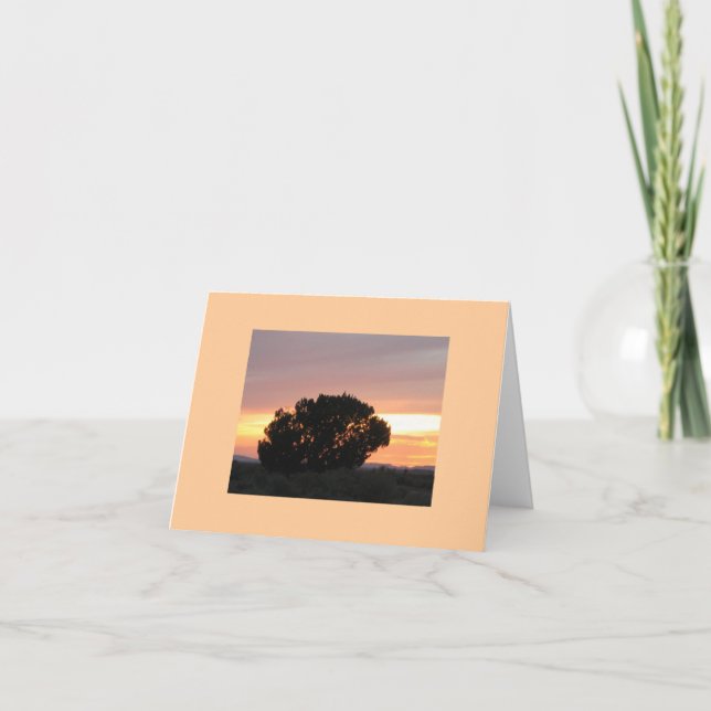 Arizona Painted Desert Sunset Photo Note Cards (Front)