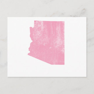 Arizona Pink Vintage Grunge Postcard