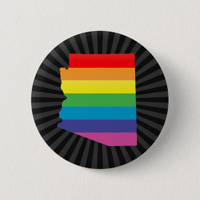 arizona pride. 6 cm round badge (Front)