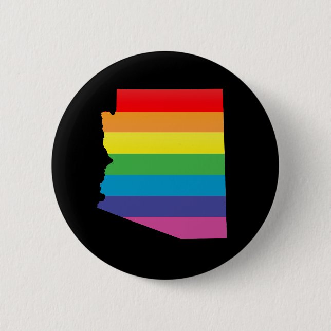 arizona pride. 6 cm round badge (Front)