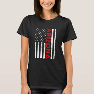 Arizona Pride Retro Vintage Old American Flag T-Shirt