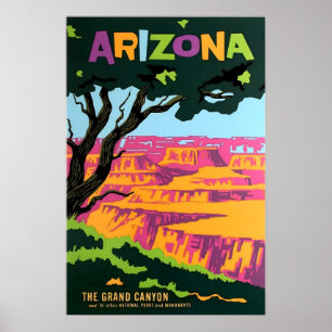 Arizona Print Grand Canyon Art Travel Poster
