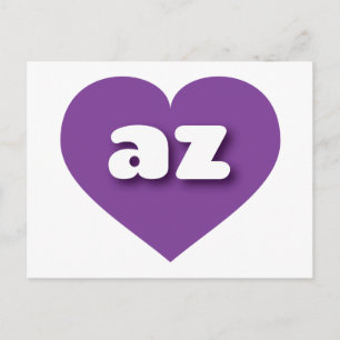 Arizona purple heart - I love az Postcard