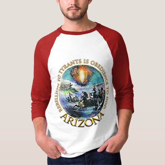 Arizona Rebellion-to-tyrants t-shirt (Front)