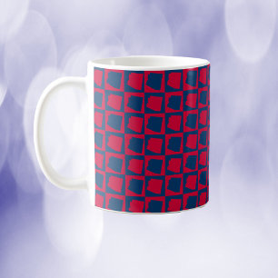 Arizona Red and Blue Pattern Coffee Mug
