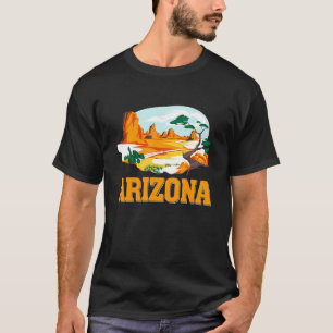 Arizona Retro Vintage Mountains Nature Hiking Men  T-Shirt