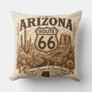 Arizona Route 66 Canyon Dreams Decor Cushion