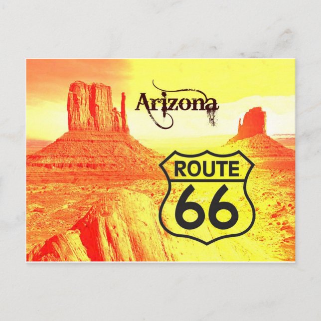 Arizona Route 66 Postcard (Front)