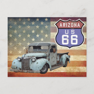 Arizona Route 66 sign postcard