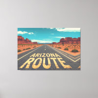 Arizona Route Desert Road Graphic Art