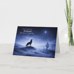 Arizona Seasons Greetings Christmas Southwestern Card