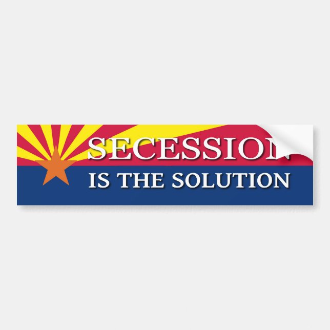 Arizona Secession Bumper Sticker (Front)