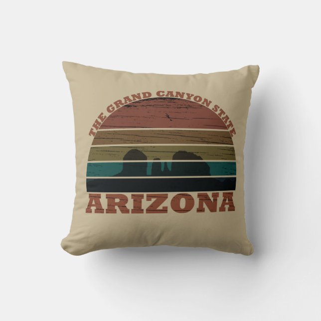 Arizona sedona Grand canyon landscape retro Cushion (Front)