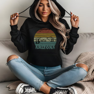 Arizona Sedona vintage sunset retro az Hoodie