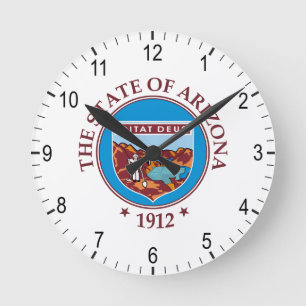 Arizona sign round clock
