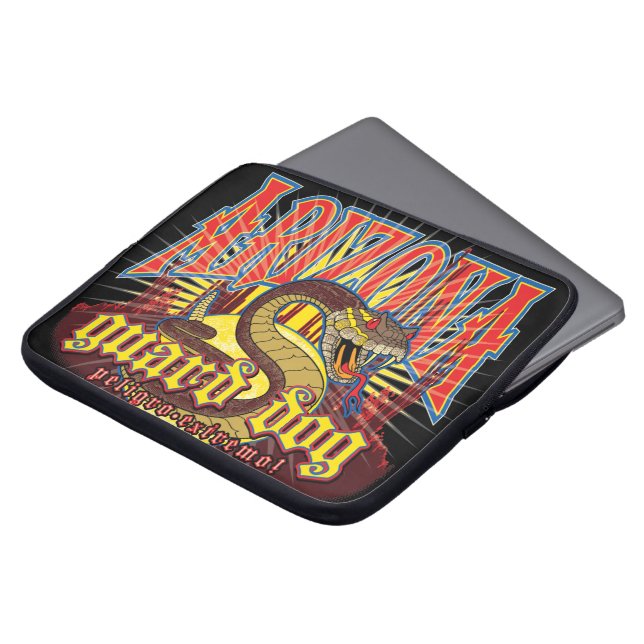 Arizona Snake Art Laptop Sleeve (Front Top)
