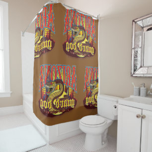 Arizona Snake Guard Dog Shower Curtain