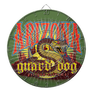Arizona Snake on Guard Dartboard