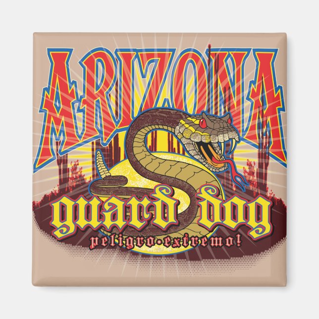 Arizona Snake on Guard Magnet (Front)