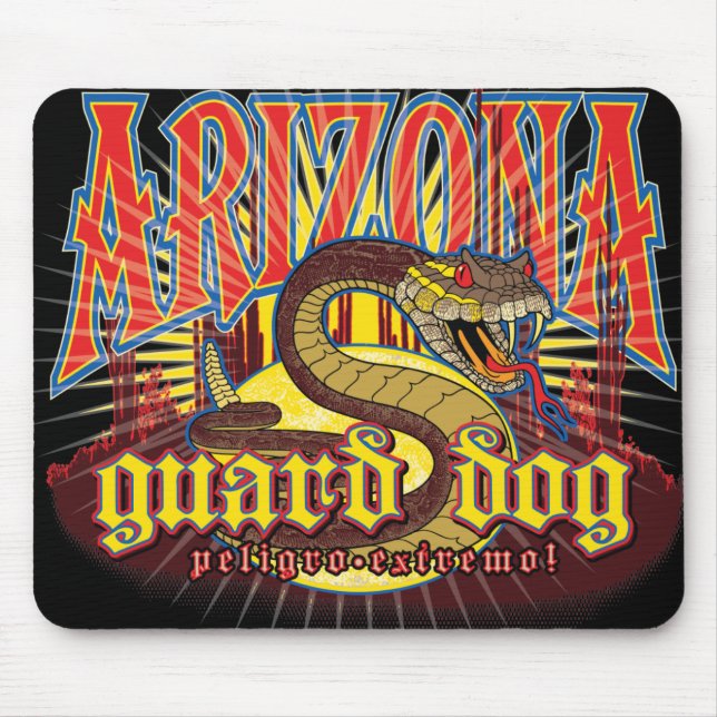 Arizona Snake on Guard Mouse Pad (Front)