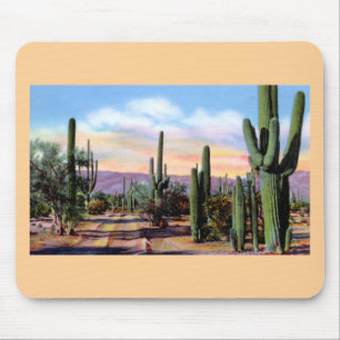 Arizona Sonoran Desert Scene Mouse Pad