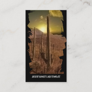 Arizona Southwest Desert Sunset Business Card