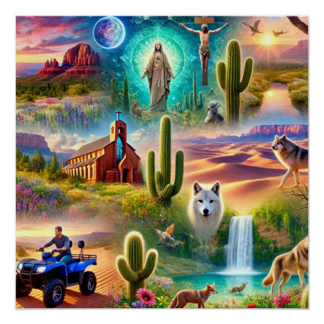 Arizona Spiritual Trip Poster (Front)