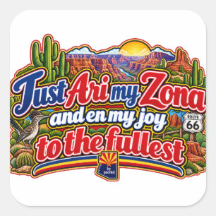 Arizona square sticker