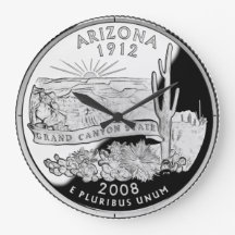 Arizona State Faux Quarter Clock
