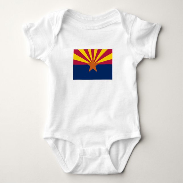 Arizona State Flag Baby Bodysuit (Front)