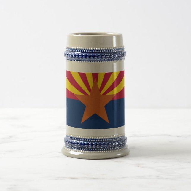 Arizona State Flag Beer Stein (Center)