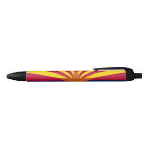 Arizona State Flag Black Ink Pen