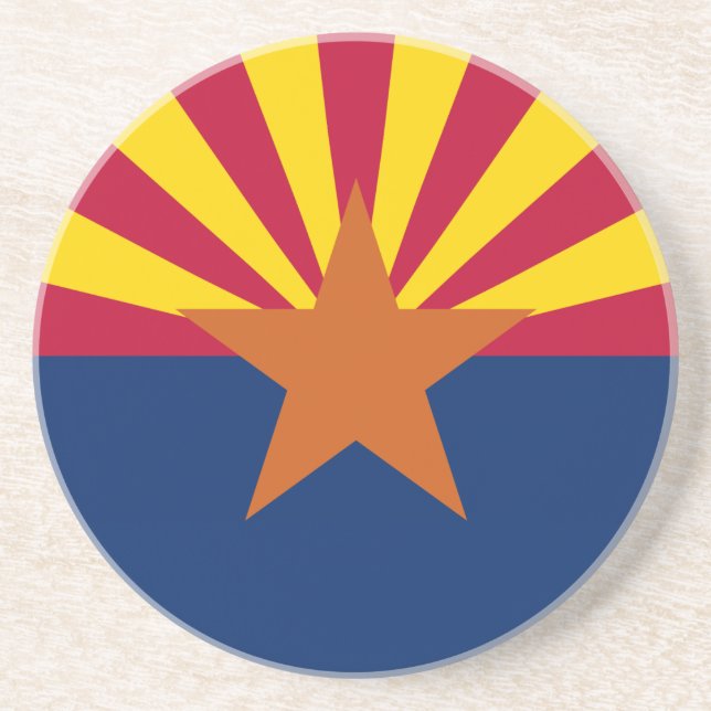 Arizona State Flag Coaster (Front)