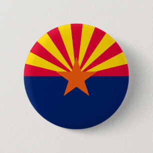 Arizona State Flag Design 6 Cm Round Badge