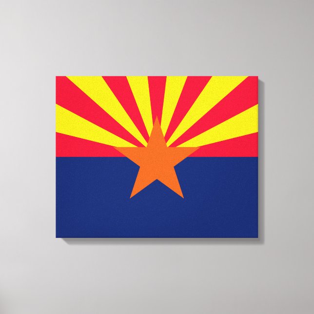 Arizona State Flag Design Canvas Print (Front)