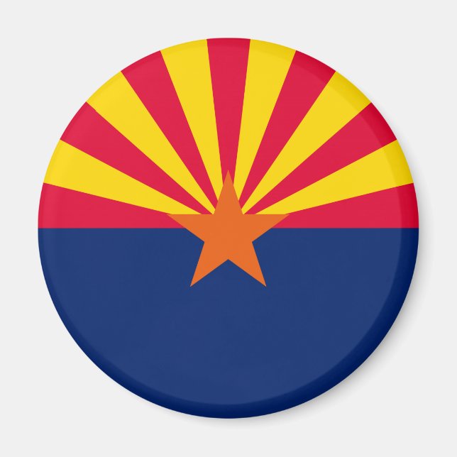 Arizona State Flag Design Magnet (Front)