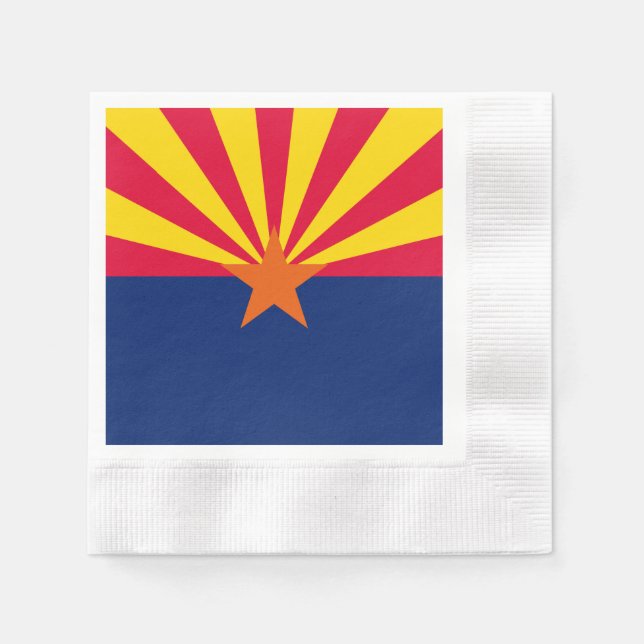Arizona State Flag Design Napkin (Front)