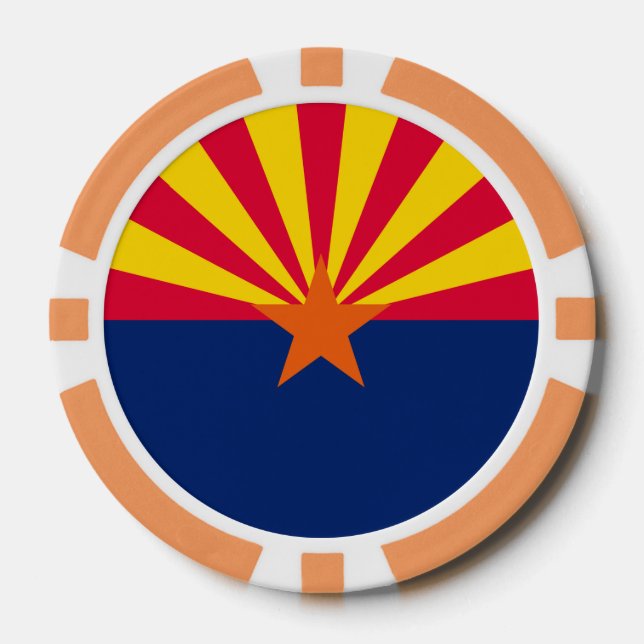 Arizona State Flag Design Poker Chips (Front)