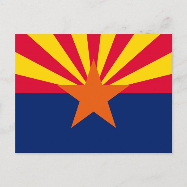 Arizona State Flag Design Postcard (Front)