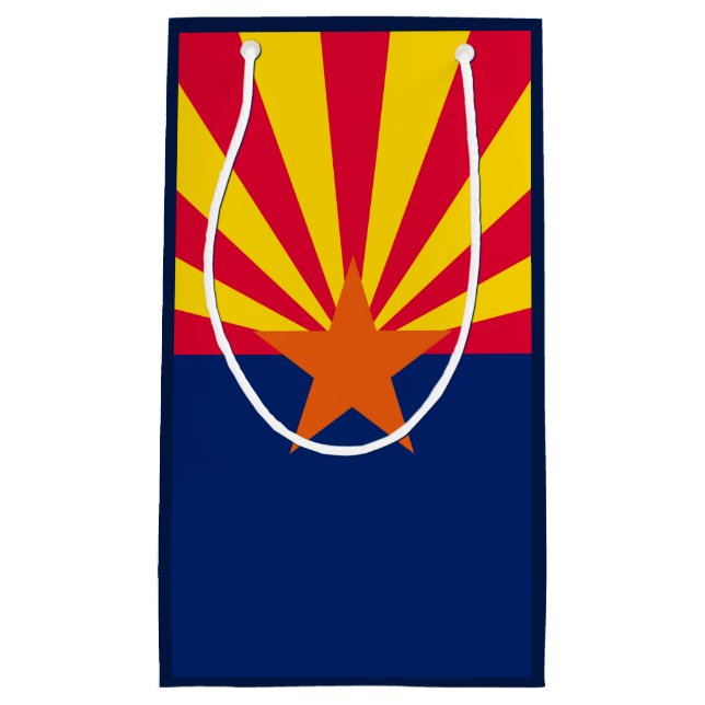 Arizona State Flag Design Small Gift Bag (Front)