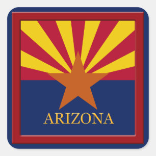Arizona State Flag Design Sticker