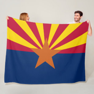 Arizona State Flag Fleece Blanket