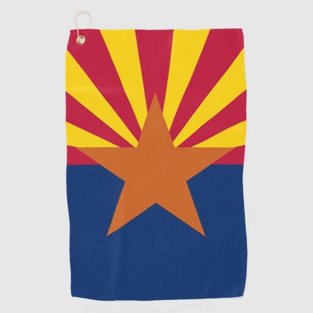 Arizona State Flag Golf Towel (Front)
