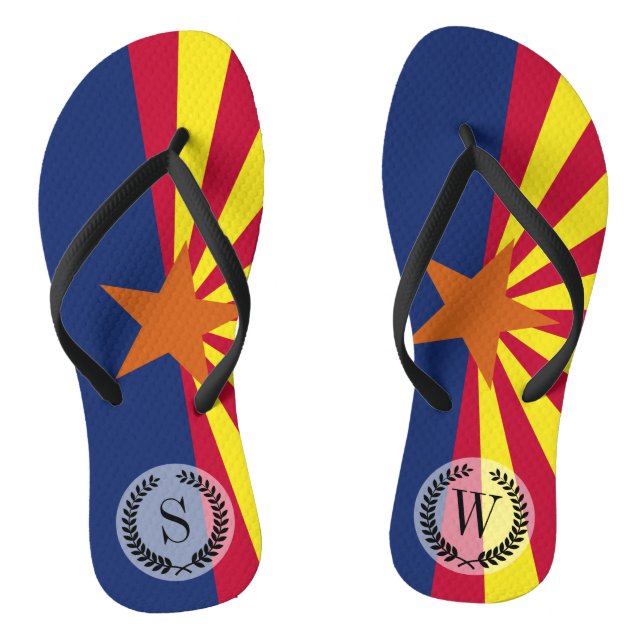 Arizona State Flag Jandals (Footbed)