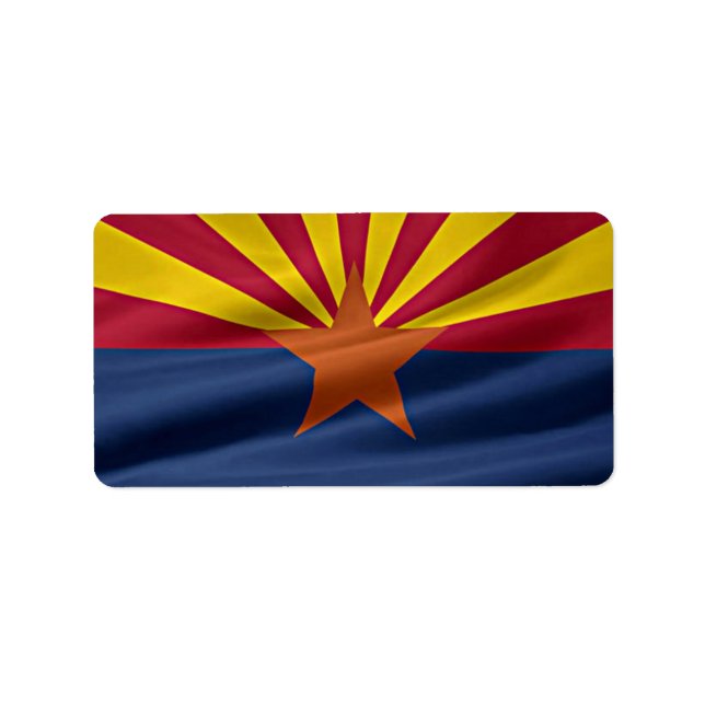 Arizona State Flag Label (Front)