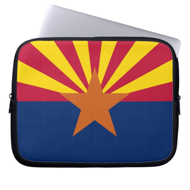 Arizona State Flag Laptop Sleeve (Front)